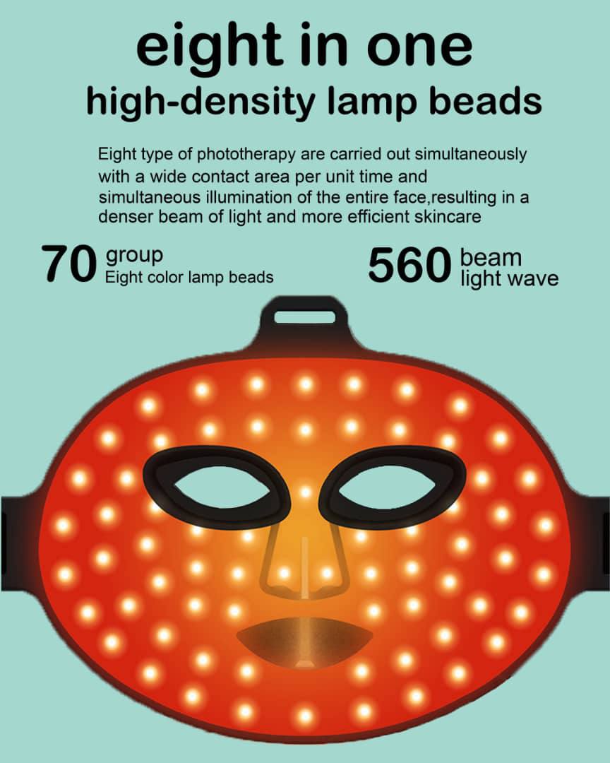 High-Density LED Mask - Eight Color Light Therapy